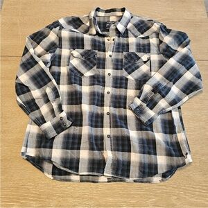 American Eagle Cotton Pearl Snap Shirt Men’s XXL